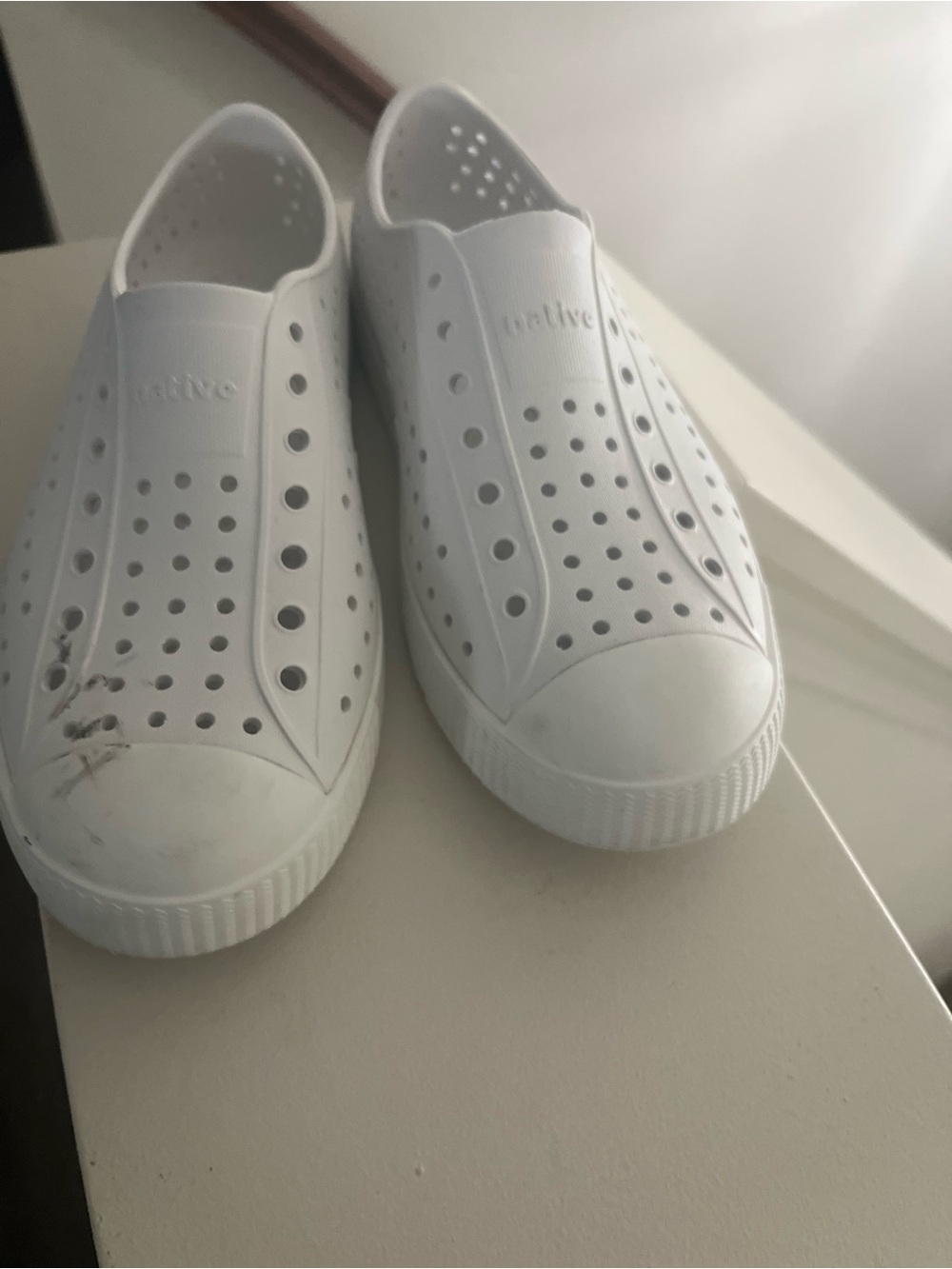 Native Kids Water Shoe Slip-On in White